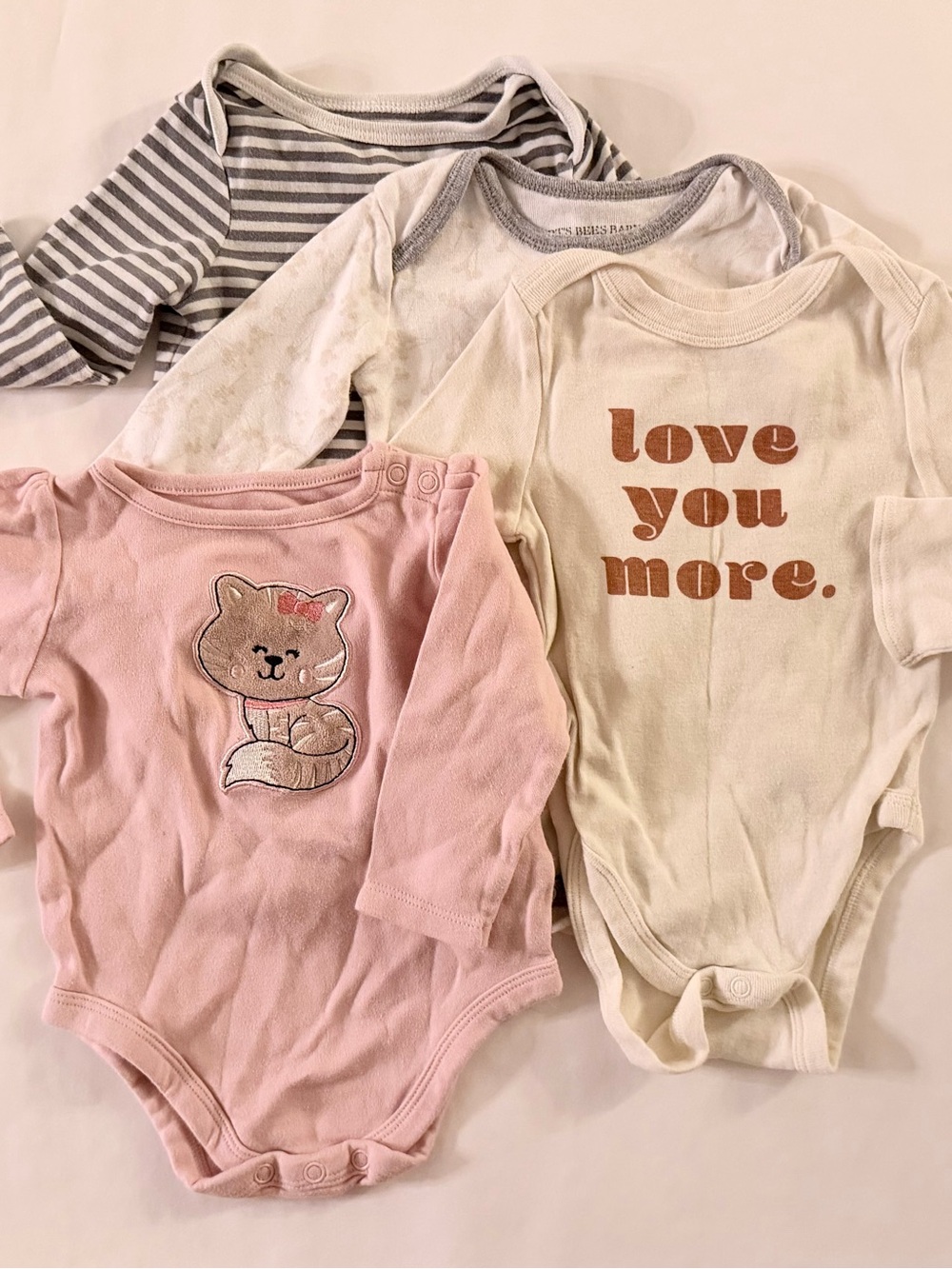 4-Pack Baby One-Piece Bodysuit Set